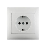 Lexman Socket 2P+T 16A -F-Shuko Type- White,
